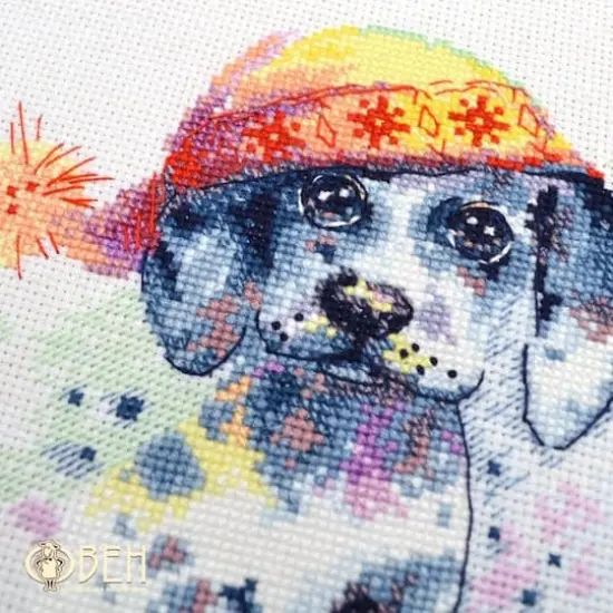Oven Cute Puppy Cross Stitch Kit {4}