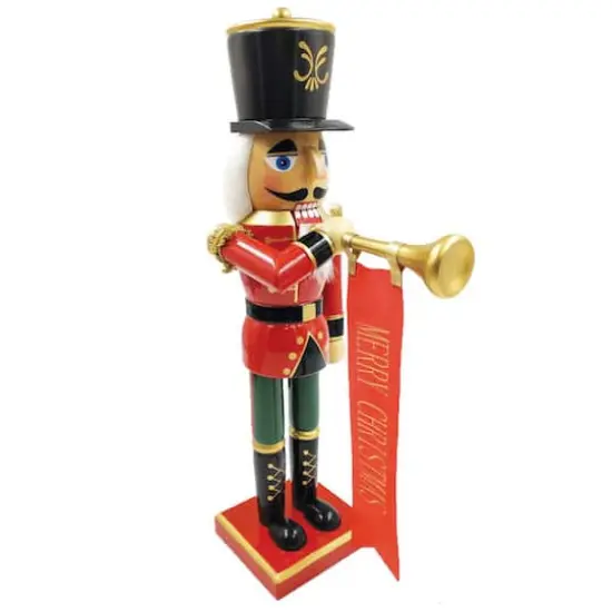 Santa's Workshop 14" Bugling Merry Christmas Nutcracker {1}