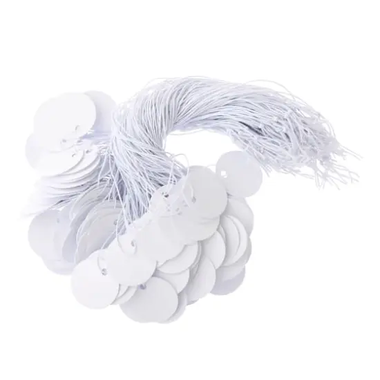 White Round Tags by Bead Landing&trade;, 150ct. {5}