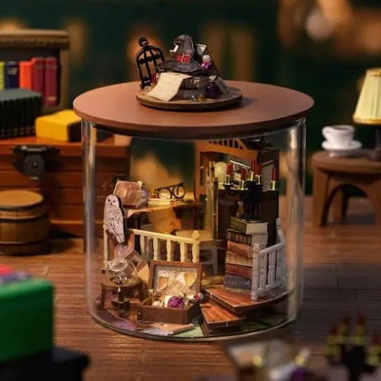 Wizardi Magic House Miniature Dollhouse Roombox Kit {1}