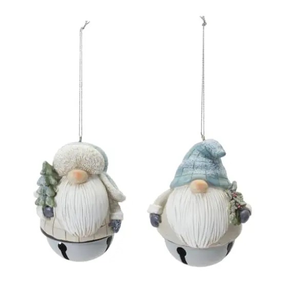 Gnome Sleigh Bell Ornament Set {3}