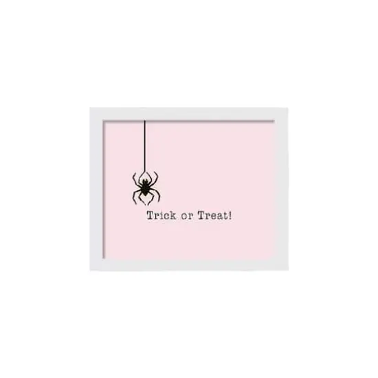 Spider Trick White Framed Print Wall Art {1}