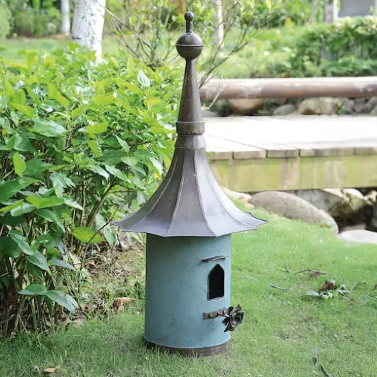 Hello Honey&reg; 34" Decorative Metal Birdhouse {4}