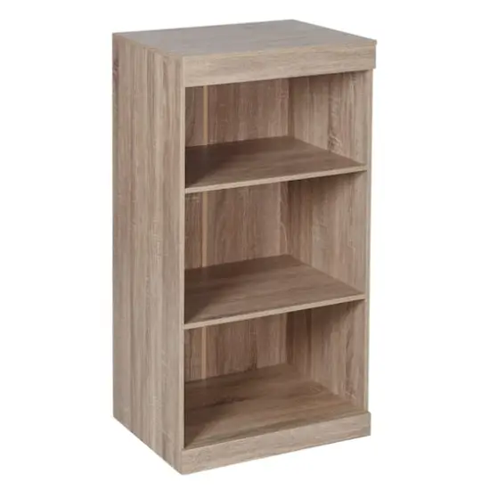 Honey Can Do Brown Freestanding Stackable Shelf Unit with 2 Shelves & Wood Finish {3}