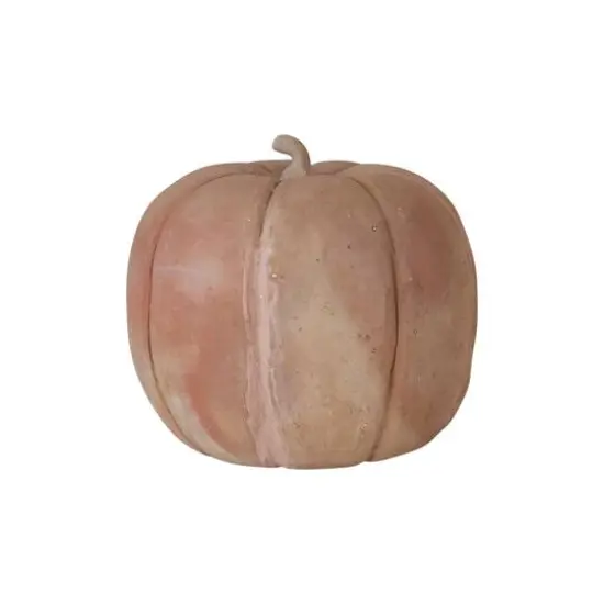Hello Honey&reg; 7" Brown Handmade Terra Cotta Pumpkin {1}