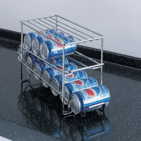 Organize It All 12 Can Organizer Rack in Chrome {6}