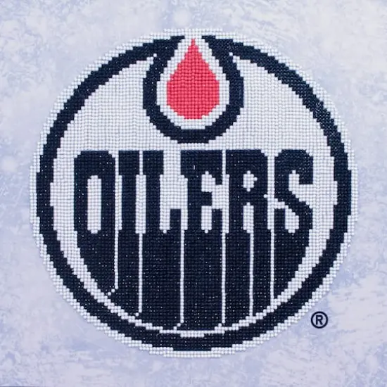 Camelot&reg; Dots NHL Edmonton Oilers Diamond Painting Kit {1}