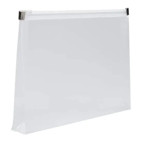 JAM Paper 4.5" x 6.5" Clear Plastic Zip Closure Envelopes, 12ct. {3}