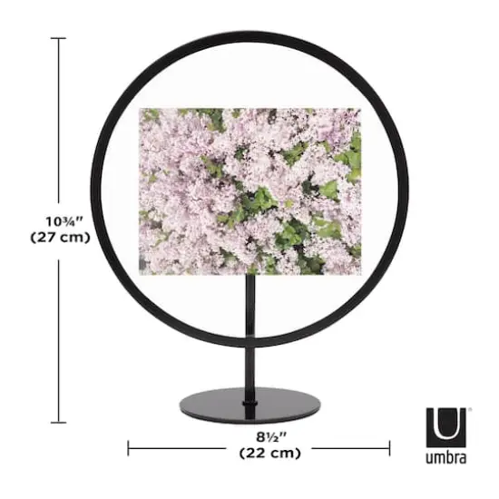 Umbra Black Infinity Round 4" X 6" Picture Frame {5}