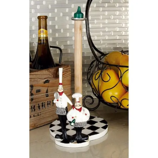 13" Chef Figurine Paper Towel Holder {9}