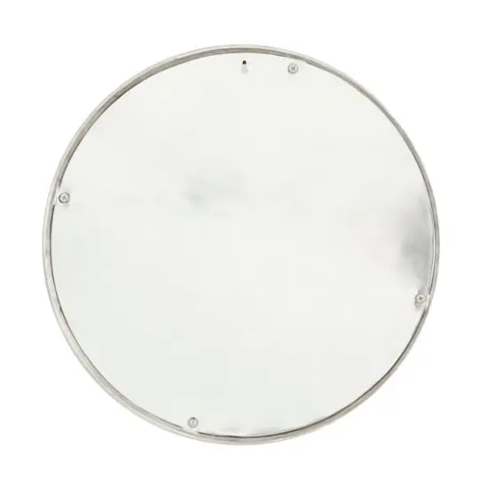 Set of 2 Silver Aluminum Contemporary Wall Decor, 21" x 21" x 4" {6}