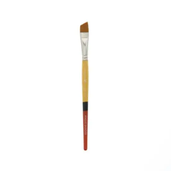 Princeton™ Snap!™ Series 9650 Gold Taklon Short Handle Angle Shader Brush {1}