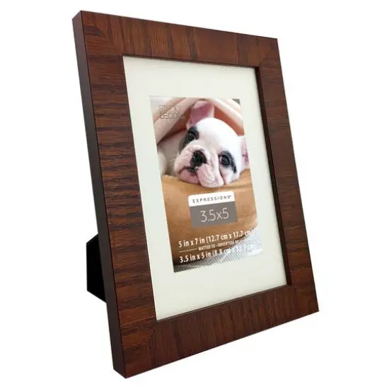 Expressions&trade; 3.5" x 5" Espresso Rustic Frame with Mat by Studio D&eacute;cor&reg; {7}