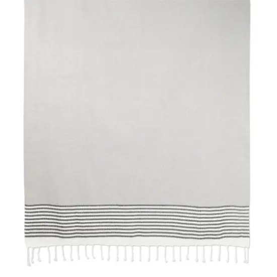 DII&reg; Navy Stitched Stripe Fouta Towel {6}