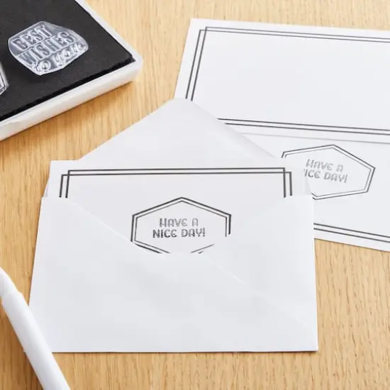 Flat Cards & Envelopes by Recollections&trade;, 3.5" x 4.87" Black {4}