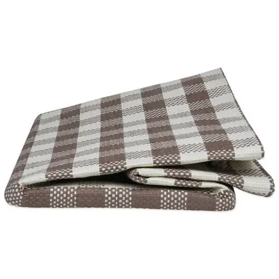 DII&reg; Large Stone Checked Rectangle Woven Paper Basket {4}