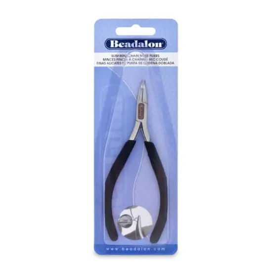 Beadalon&reg; Slim Line Bent Chain Nose Pliers {1}