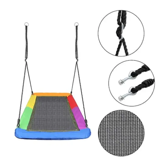 Sorbus Indoor & Outdoor Saucer Swing {4}