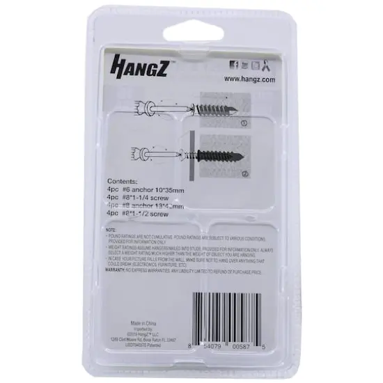 HangZ&reg; 22lb. Shelf & Clock Hanging Kit {3}