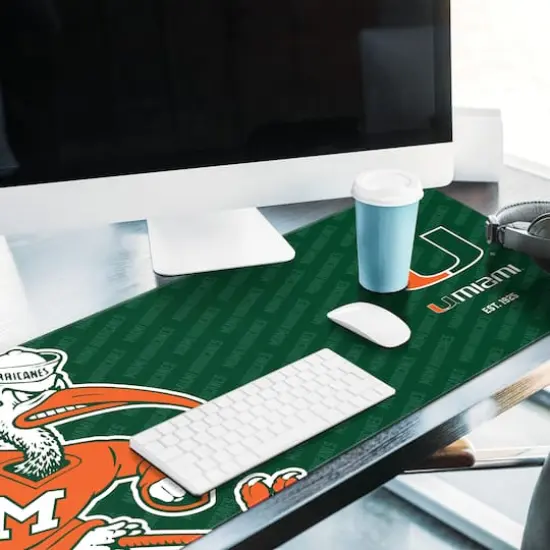 College Football Logo Series Desk Pad Miami Hurricanes {5}