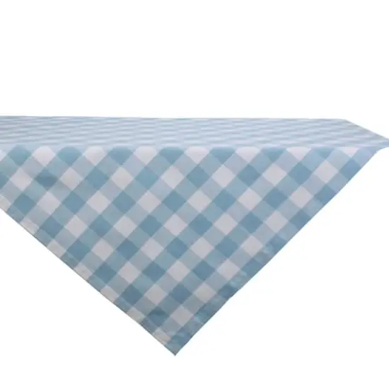 DII&reg; 40" Buffalo Check Table Topper Light Blue {1}