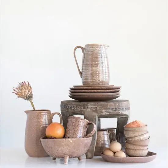 Hello Honey&reg; Stoneware Mug with Reactive Glaze Finish Set {5}