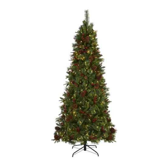 7.5ft. Pre-Lit Norway Mixed Pine Artificial Christmas Tree, Clear LED Lights {1}