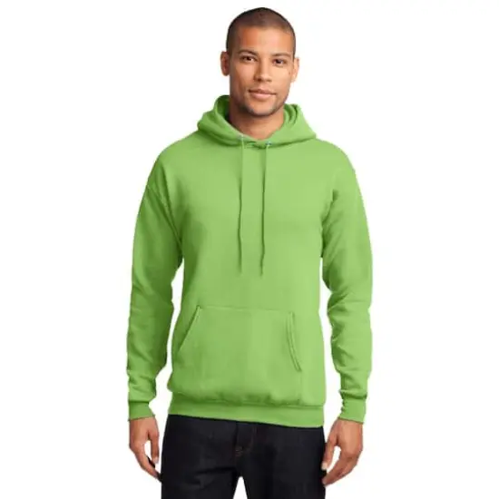 Port & Company&reg; Brights Core Fleece Pullover Hooded Sweatshirt Lime {4}