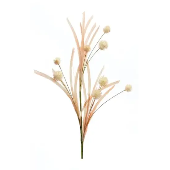 Cream & Pink Foxtail & Pod Spray, 12ct. {4}