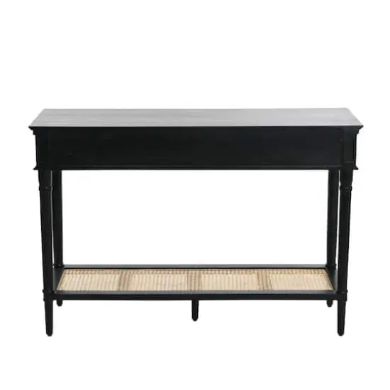 Hello Honey&reg; 4ft. Maxwelton Solid Wood Console Table Black {7}