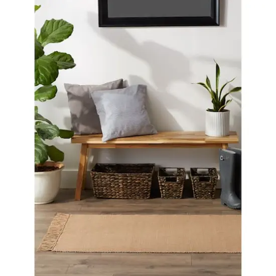 DII&reg; 2-Tone Ribbed Rug, 2.5ft. x 6ft. Stone/Off White {4}