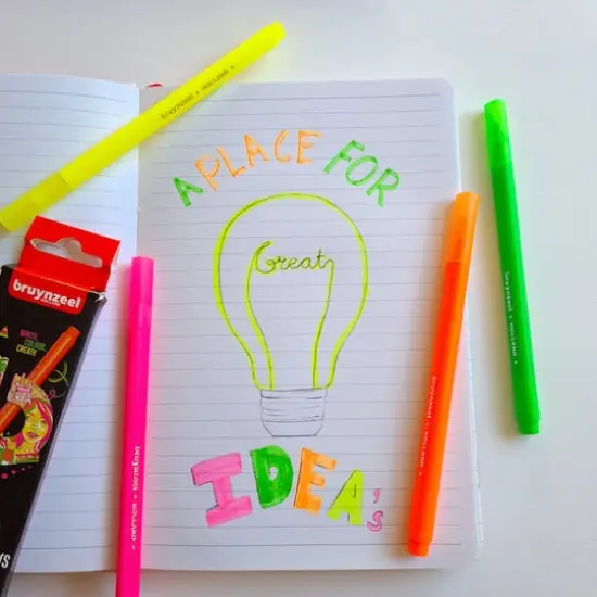 Bruynzeel Neon Colors 4 Highlighter Set {5}