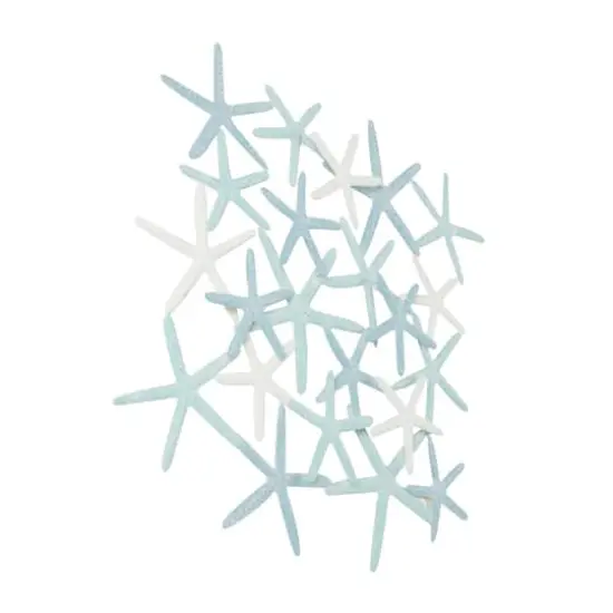 Light Blue Metal Overlapping Starfish Wall D&eacute;cor {5}