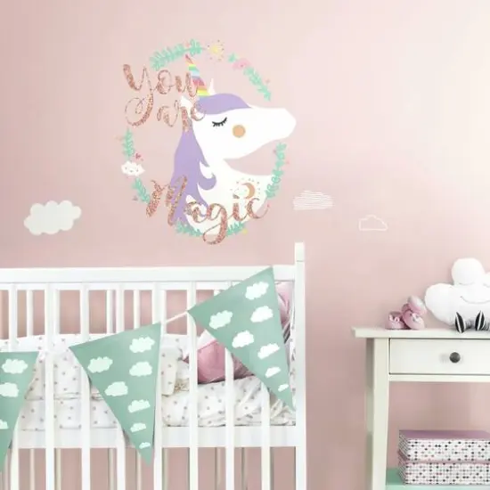 RoomMates Unicorn Magic Peel & Stick Giant Wall Decals {6}