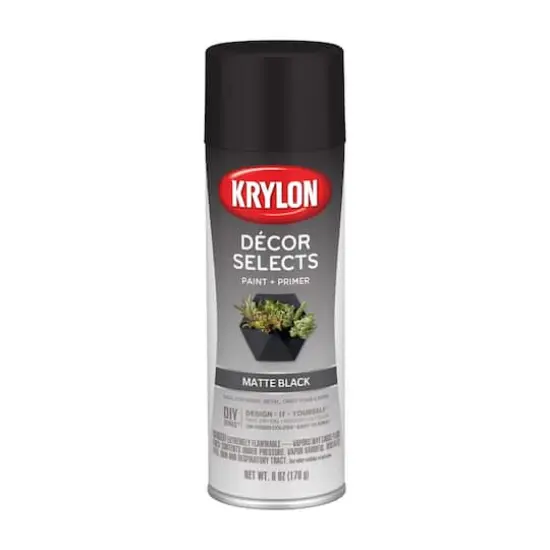 Krylon&reg; D&eacute;cor Selects Matte Paint & Primer Black {1}
