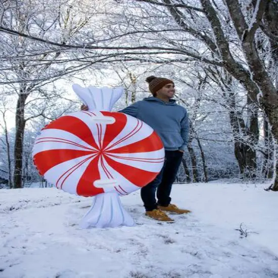 SnowCandy 61" Peppermint Snow Tube {5}