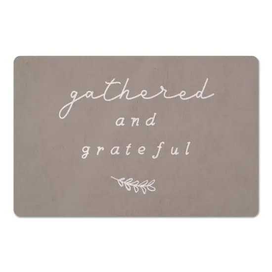Gathered And Grateful 18" x 27" Floor Mat {1}
