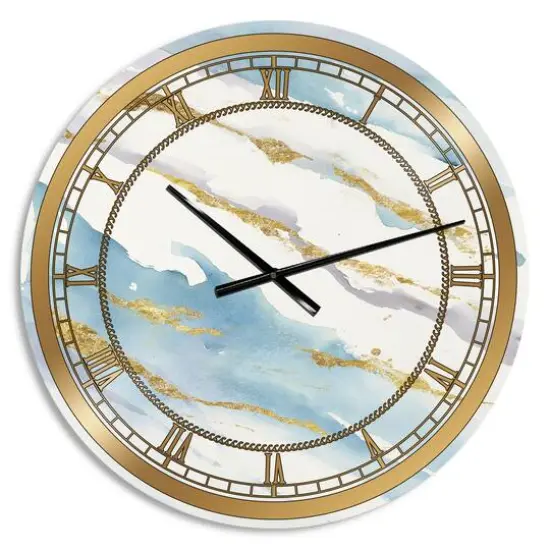 Designart 'Abstract Drift V2 Glam Wall Clock {1}