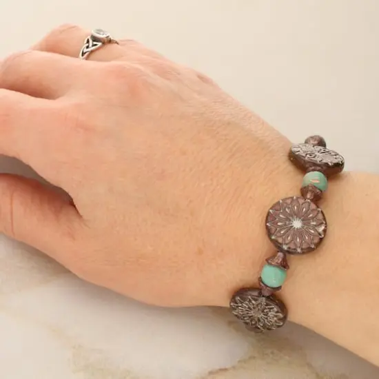 Bronze Sunburst Czech Glass Bead Mix by Bead Landing&trade; {5}