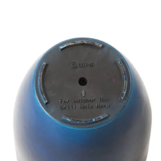 Glitzhome&reg; 17" Eco-Friendly Oversized Faux Ceramic Tall Bowl Planters, 2ct. Cobalt Blue {8}