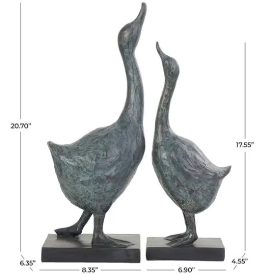 Blue Bird Sculpture Set {11}
