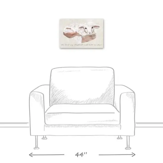 The Lord my Shepherd will Hold me Close Canvas Wall Art {6}