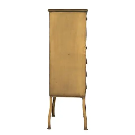 Hello Honey&reg; 35.5" 3-Drawer Metal Cabinet Gold {4}