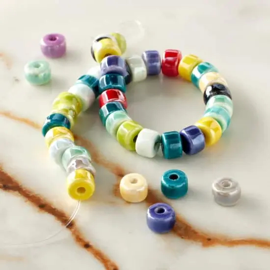 Multicolor Ceramic Heishi Beads, 6mm by Bead Landing&trade; {3}