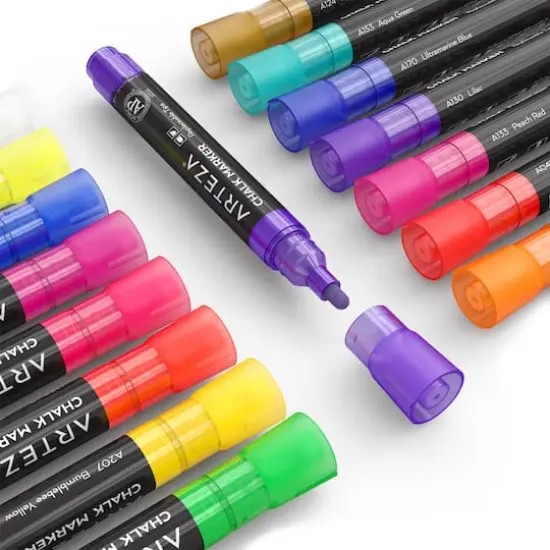Arteza&reg; 16 Bright Colors Liquid Chalk Markers Set {5}