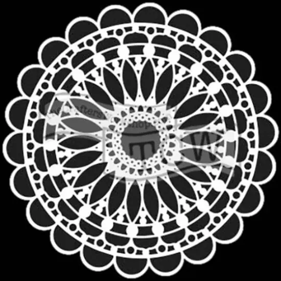 The Crafter's Workshop Scalloped Mandala Stencil, 12" x 12" {1}