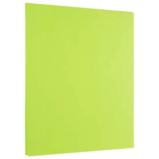 JAM Paper Brite Hue 8.5" x 11" 24lb. Paper Pack, 500 Sheets Ultra Lime Green {1}