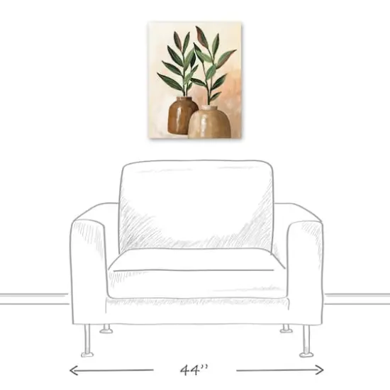 Organic Jars 16" x 20" Canvas Wall Art {4}