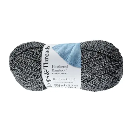 Heathered Bamboo&trade; Yarn by Loops & Threads&reg; Black {1}