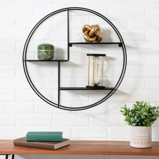 Honey Can Do 3-Tier Steel Circle Wall Shelf {5}